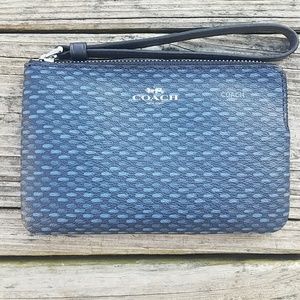 Coach Corner Zip Wristlet